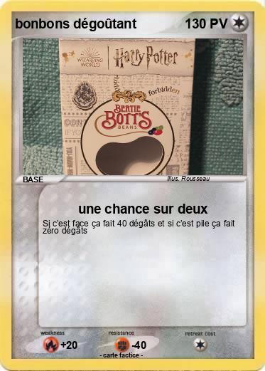 Pokemon bonbons dégoûtant