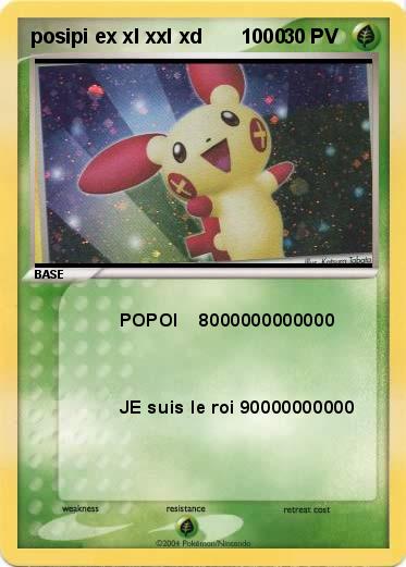 Pokemon posipi ex xl xxl xd       1000