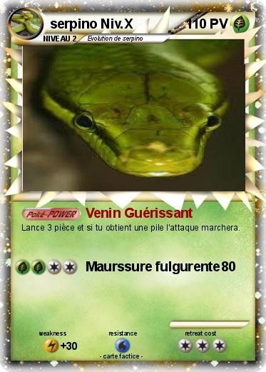 Pokemon serpino Niv.X