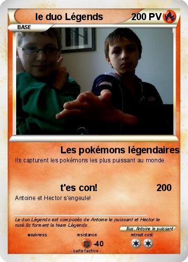 Pokemon le duo Légends