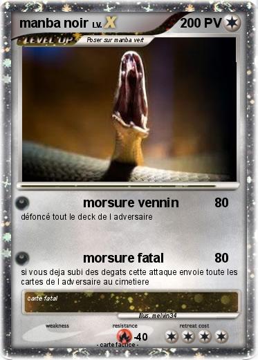 Pokemon manba noir