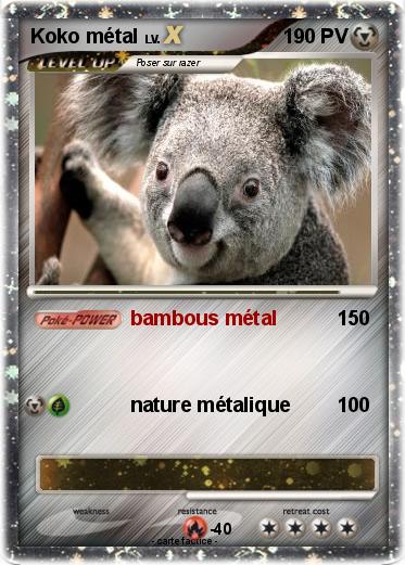 Pokemon Koko métal