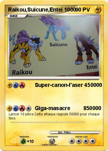 Pokemon Raikou,Suicune,Entei 1000