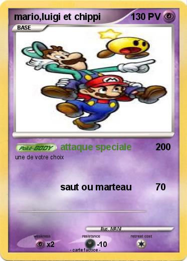 Pokemon mario,luigi et chippi