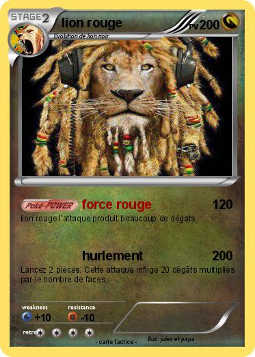 Pokemon lion rouge