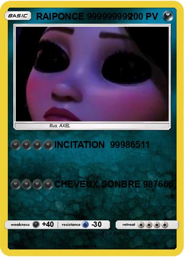 Pokemon RAIPONCE 999999999