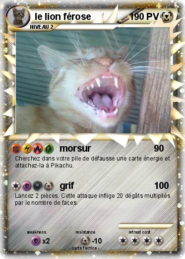 Pokemon le lion férose