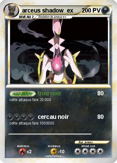 Pokemon arceus shadow  ex