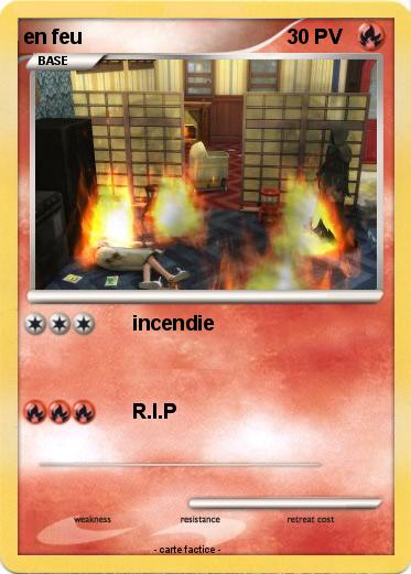 Pokemon en feu