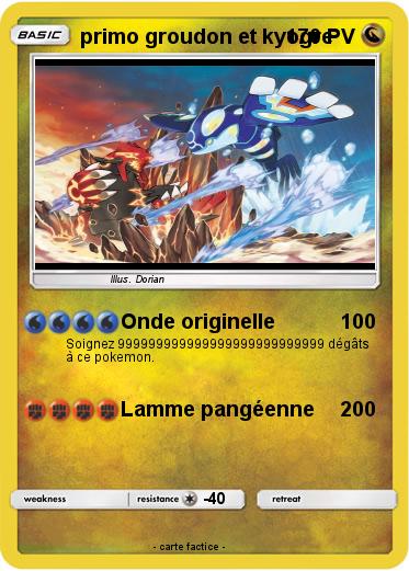 Pokemon primo groudon et kyogre