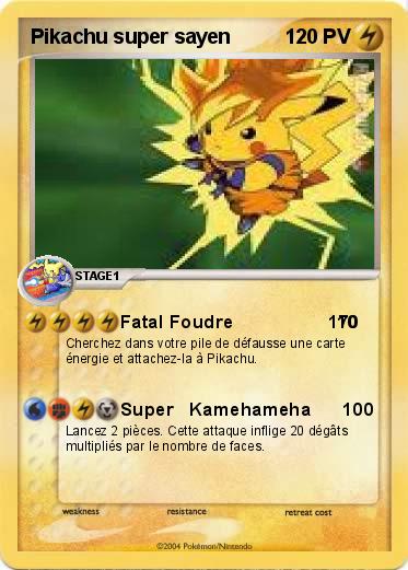 Pokemon Pikachu super sayen