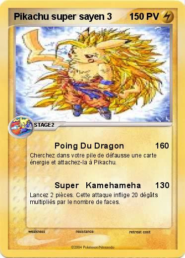 Pokemon Pikachu super sayen 3