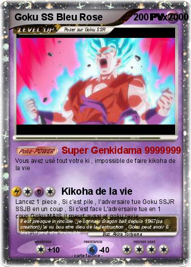 Pokemon Goku SS Bleu Rose                  PVx2000
