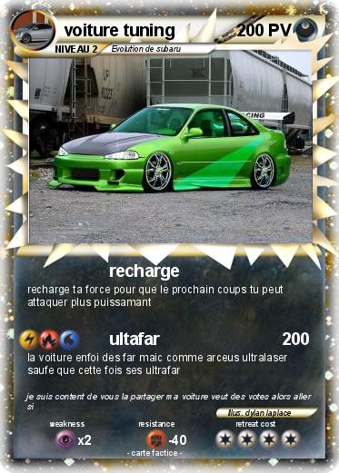 Pokemon voiture tuning