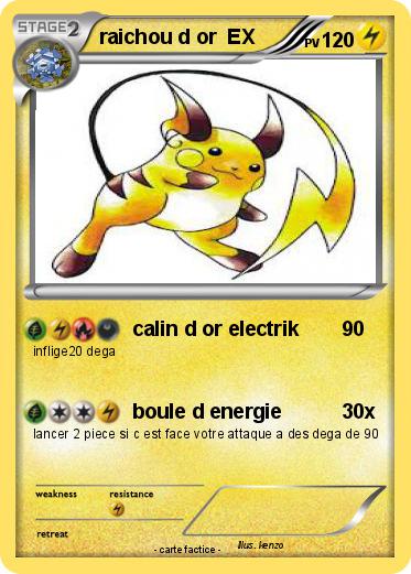 Pokemon raichou d or  EX