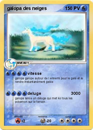 Pokemon galopa des neiges