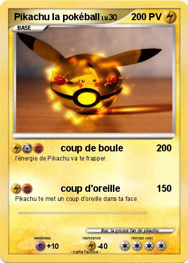 Pokemon Pikachu la pokéball