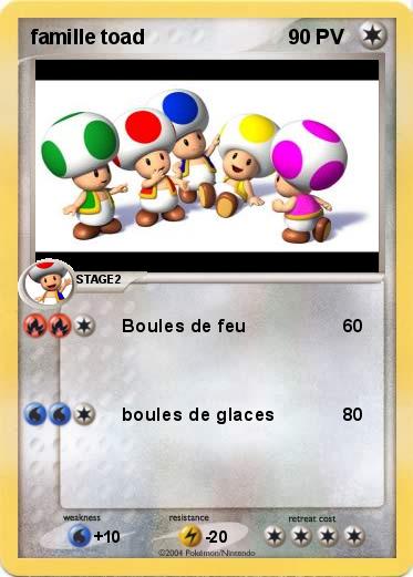 Pokemon famille toad