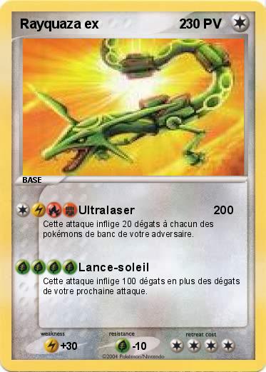 Pokemon Rayquaza ex                      2        