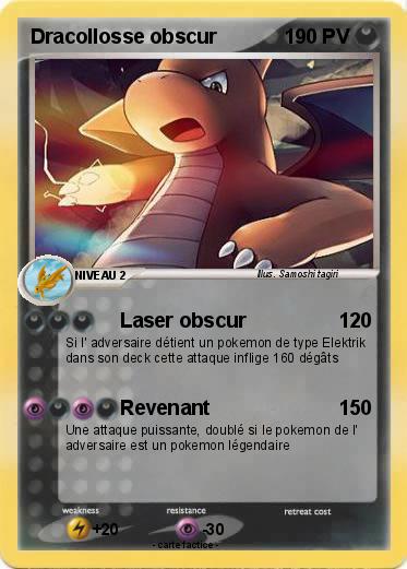 Pokemon Dracollosse obscur