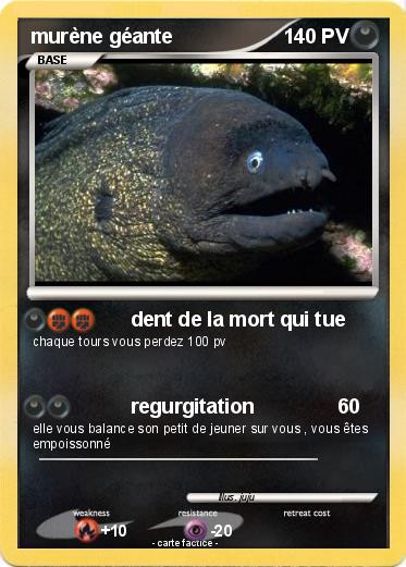 Pokemon murène géante