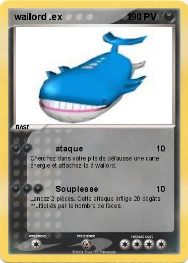 Pokemon wailord .ex                         1