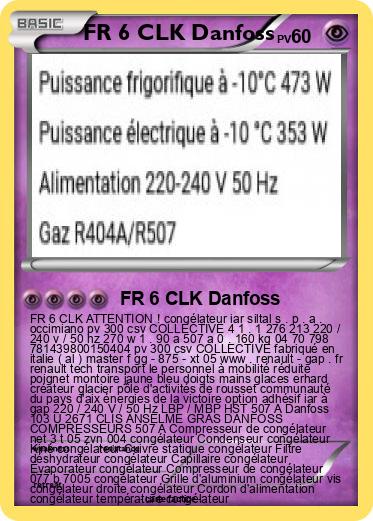 Pokemon FR 6 CLK Danfoss