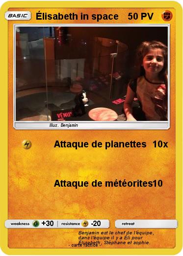 Pokemon Élisabeth in space