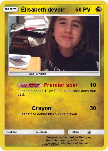 Pokemon Élisabeth devoir
