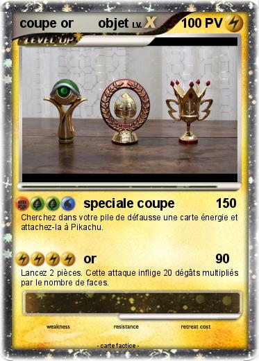 Pokemon coupe or       objet