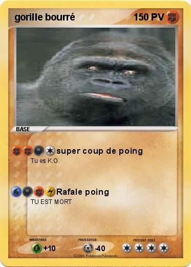 Pokemon gorille bourré