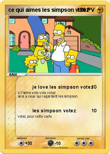 Pokemon ce qui aimes les simpson votez
