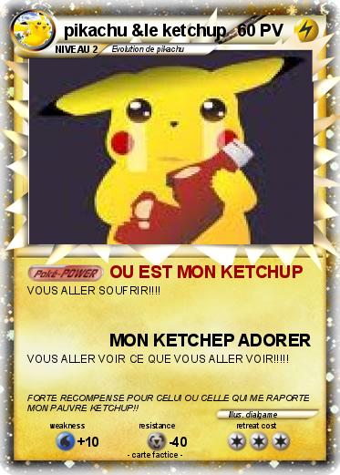 Pokemon pikachu &le ketchup