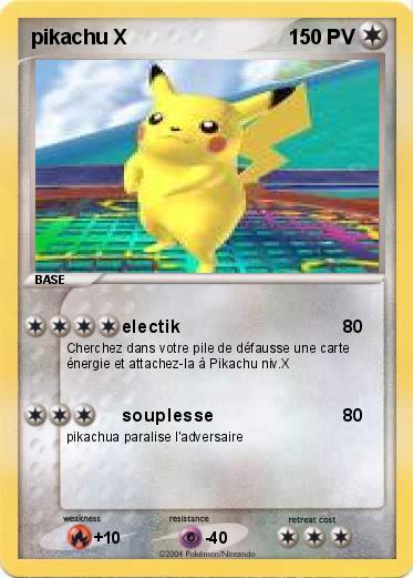 Pokemon pikachu X