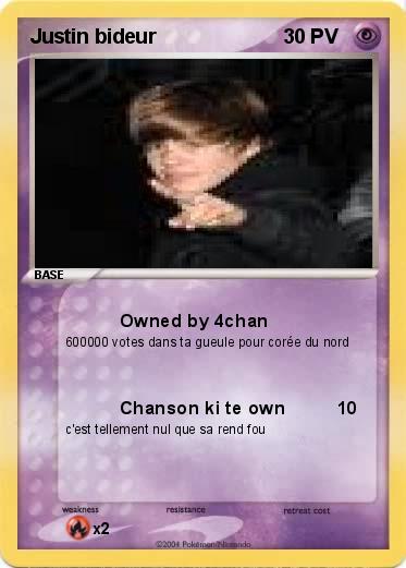 Pokemon Justin bideur