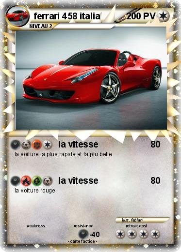 Pokemon ferrari 458 italia
