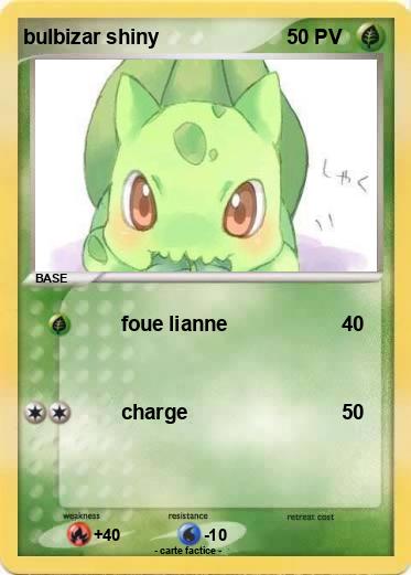 Pokemon bulbizar shiny