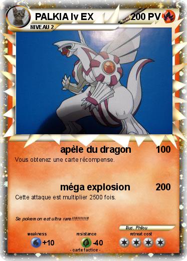 Pokemon PALKIA lv EX