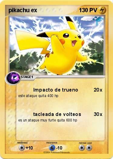 Pokemon pikachu ex 