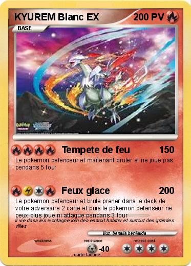 Pokemon KYUREM Blanc EX