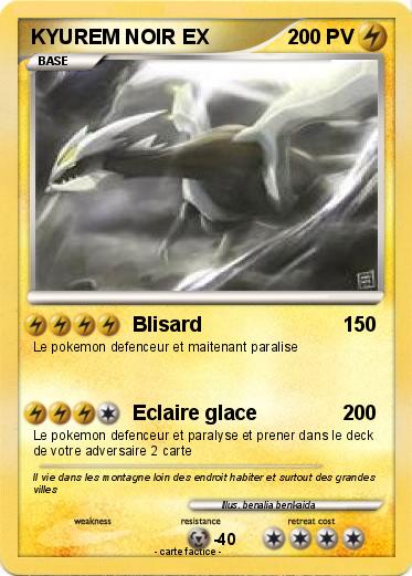 Pokemon KYUREM NOIR EX