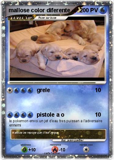 Pokemon mallose color diferente