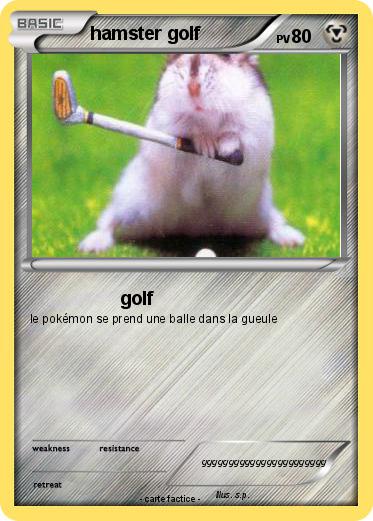 Pokemon hamster golf