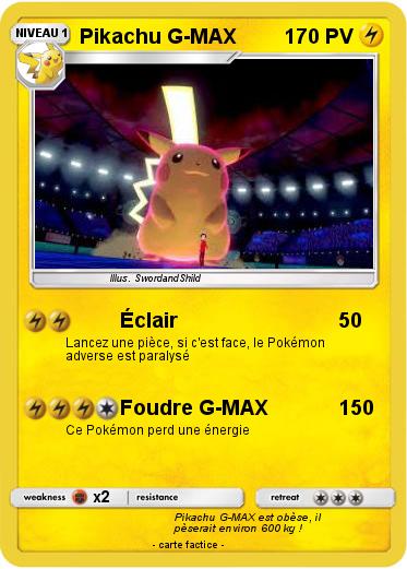Pokemon Pikachu G-MAX
