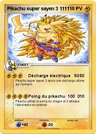 Pokemon Pikachu super sayen 3 111 