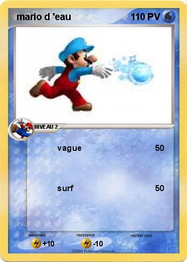 Pokemon  mario d 'eau  