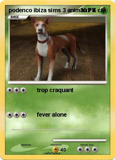 Pokemon podenco ibiza sims 3 animaux & cie