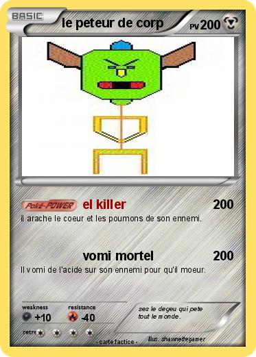Pokemon le peteur de corp
