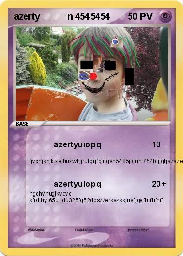 Pokemon azerty           n 4545454