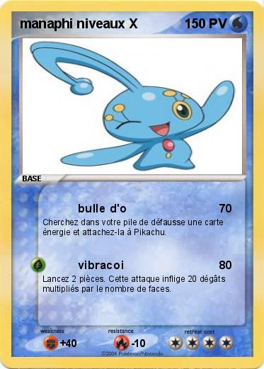 Pokemon manaphi niveaux X